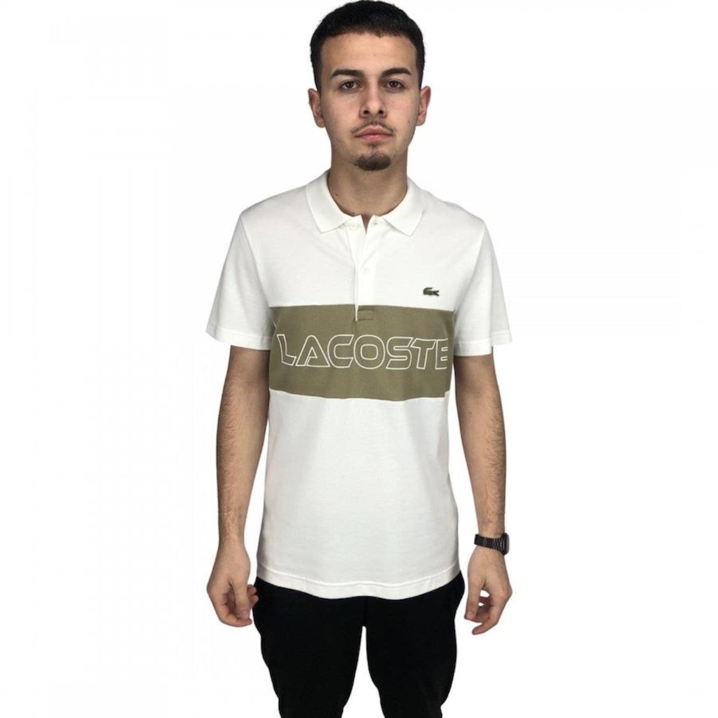 Camisa Polo Lacoste Placard - Masculina - Foto 1