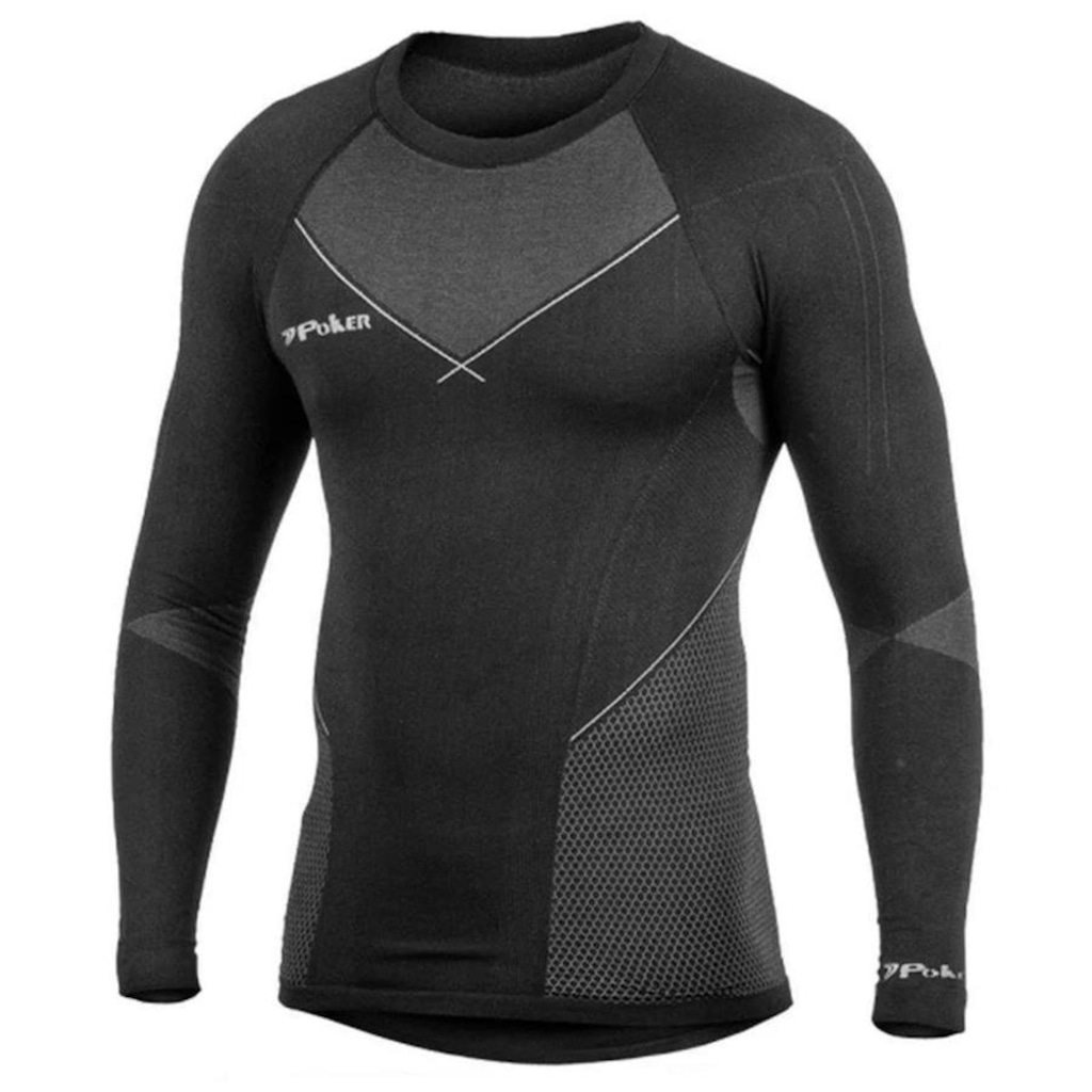 Camisa Manga Longa Poker Skin Confort X-Ray - Masculina