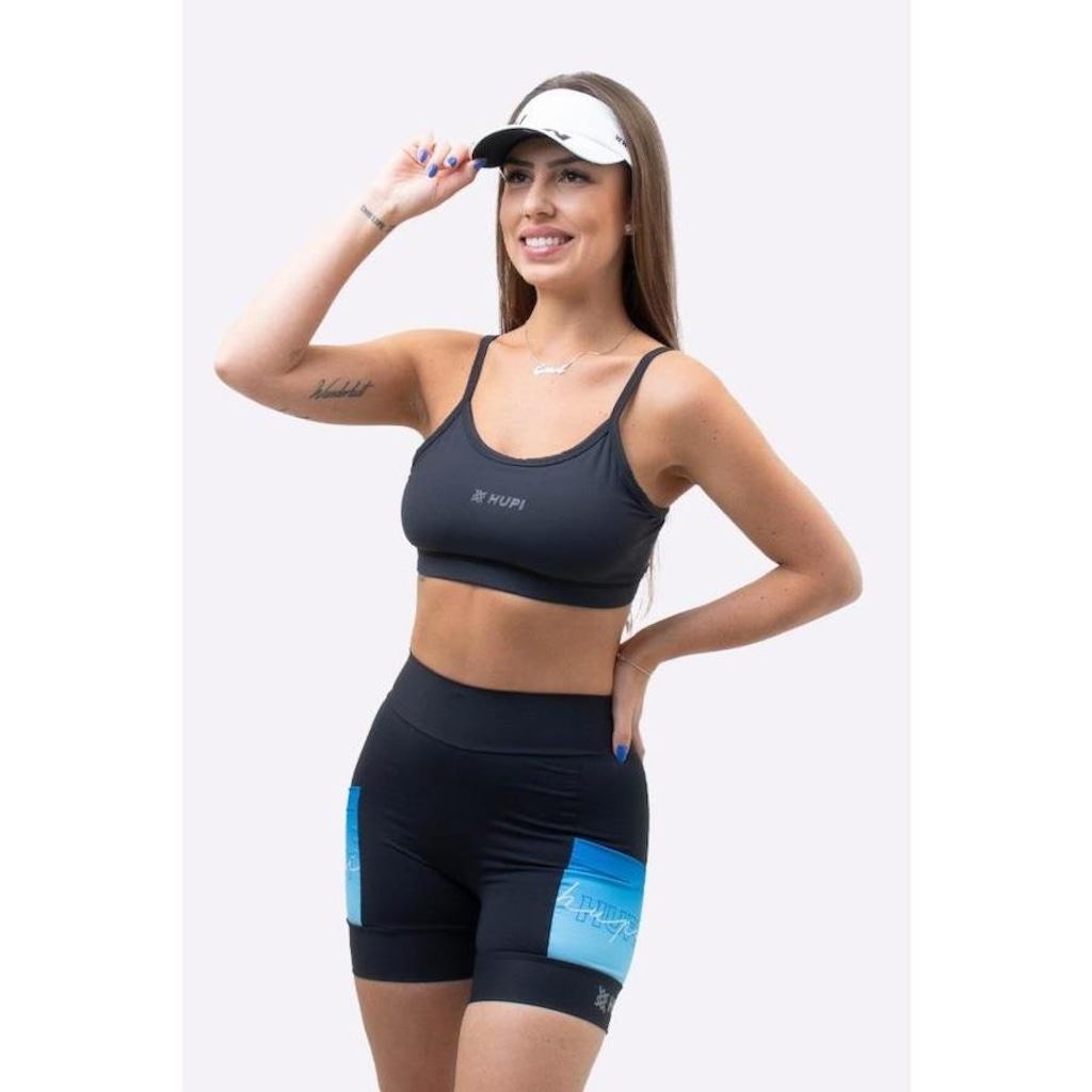 Imagem 2 do produto Bermuda de Compressão Hupi Run Curta Colors - Feminina