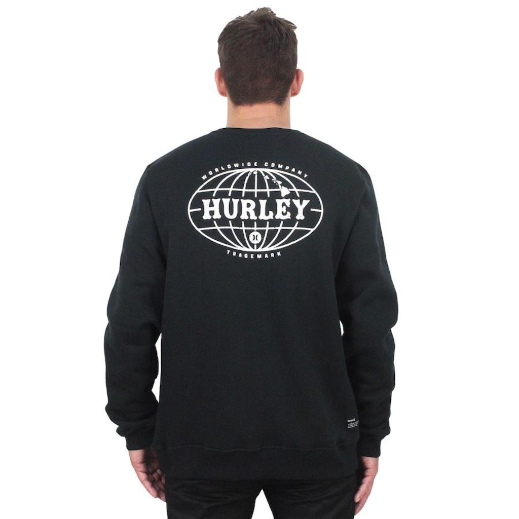 Imagem 2 do produto Blusão de Moletom Hurley Global Preto - Masculino