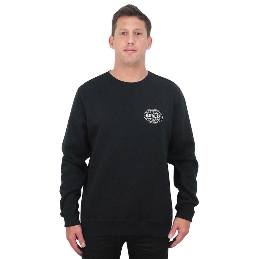 Imagem 3 do produto Blusão de Moletom Hurley Global Preto - Masculino