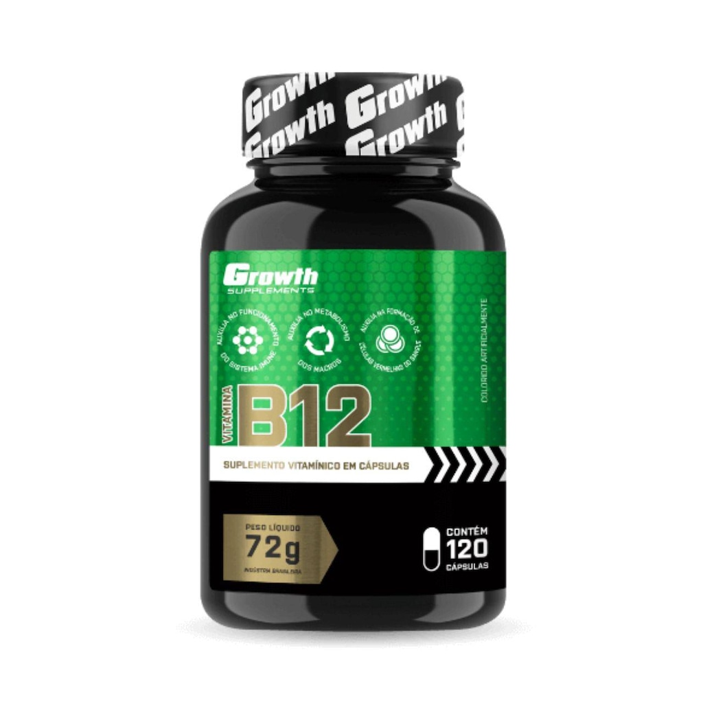 Vitamina B12 120 Caps Growth Supplements - Foto 1