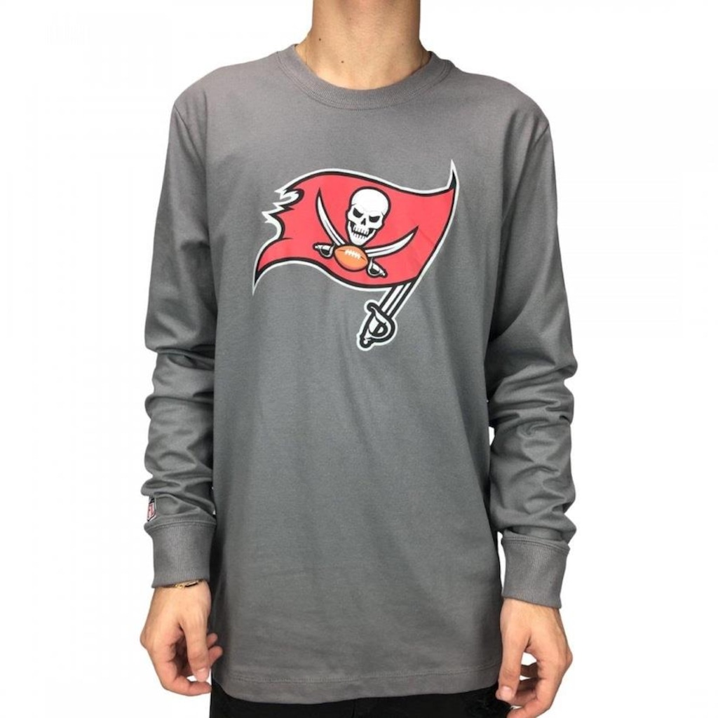 Camiseta Manga Longa New Era Nfl Tampa Bay Buccaneers - Masculina - Foto 1