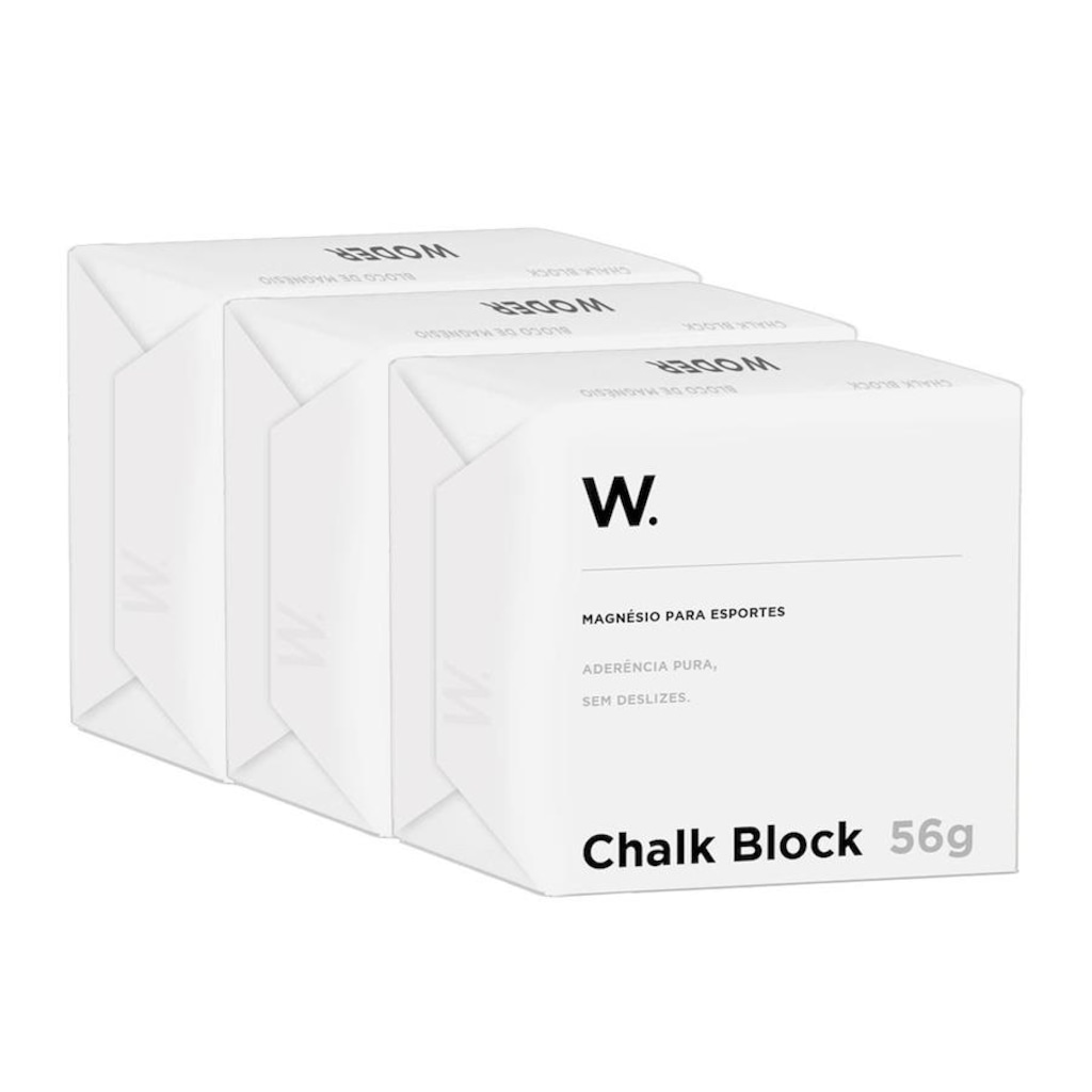 Kit Magnésio em Bloco Chalk Block Cross Escalada 56G - 3 Unidades
