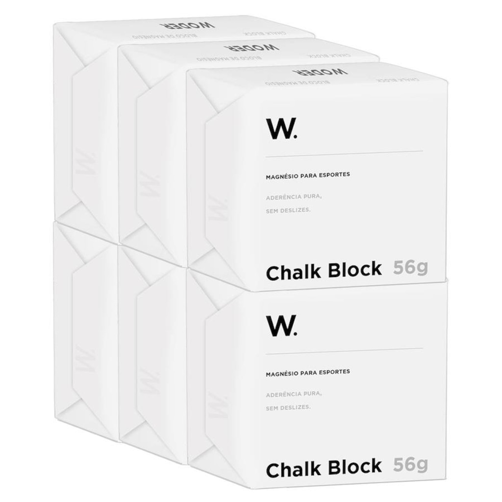 Kit Magnésio em Bloco Chalk Block Cross Escalada 56G - 6 Unidades