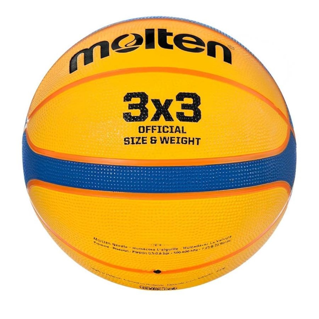 Imagem 3 do produto Bola de Basquete Molten 3X3 Basketball Rubber Cover Bt332010 Sulcos Profundos