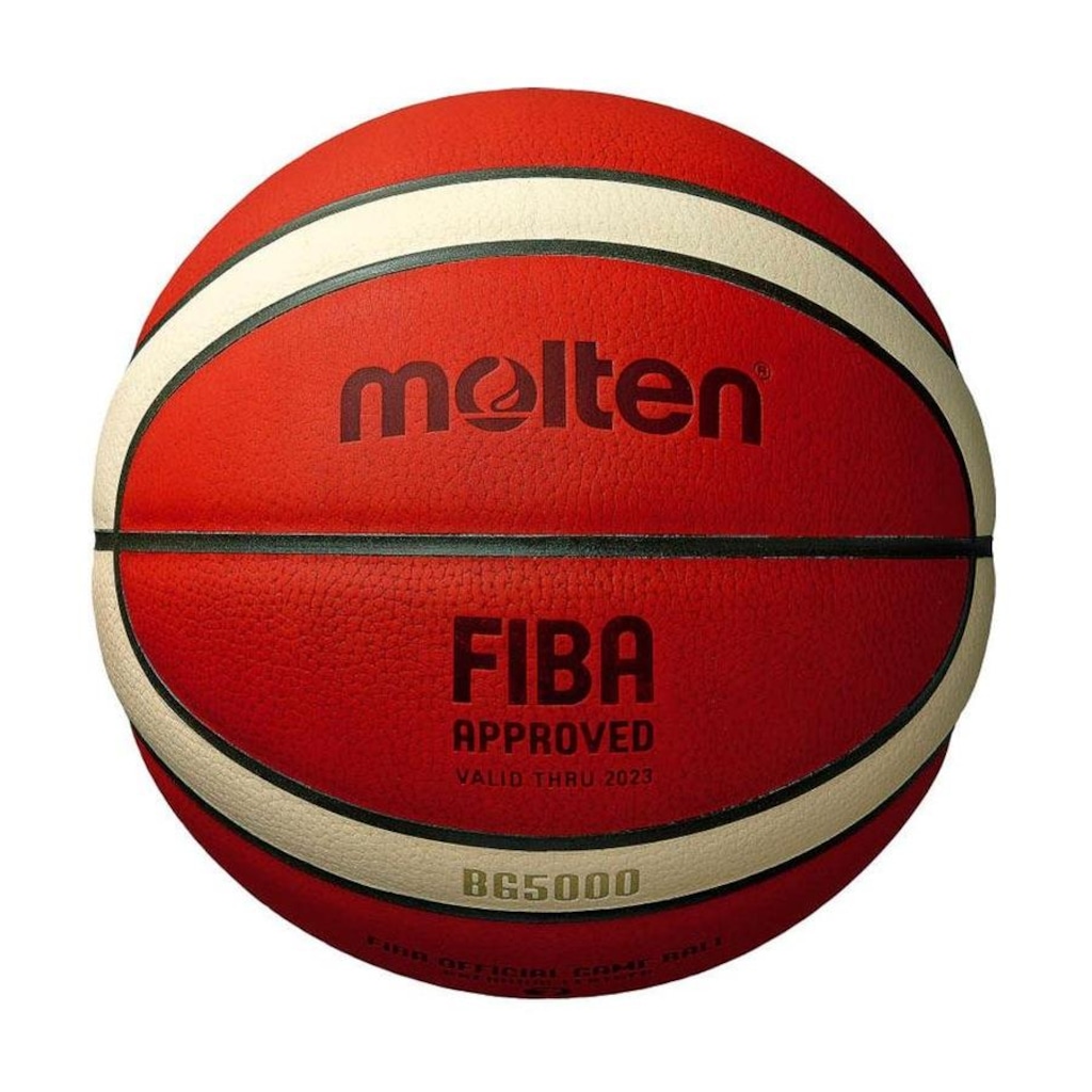 Bola de Basketball Molten Bg5000 em Couro Fiba Approved T7