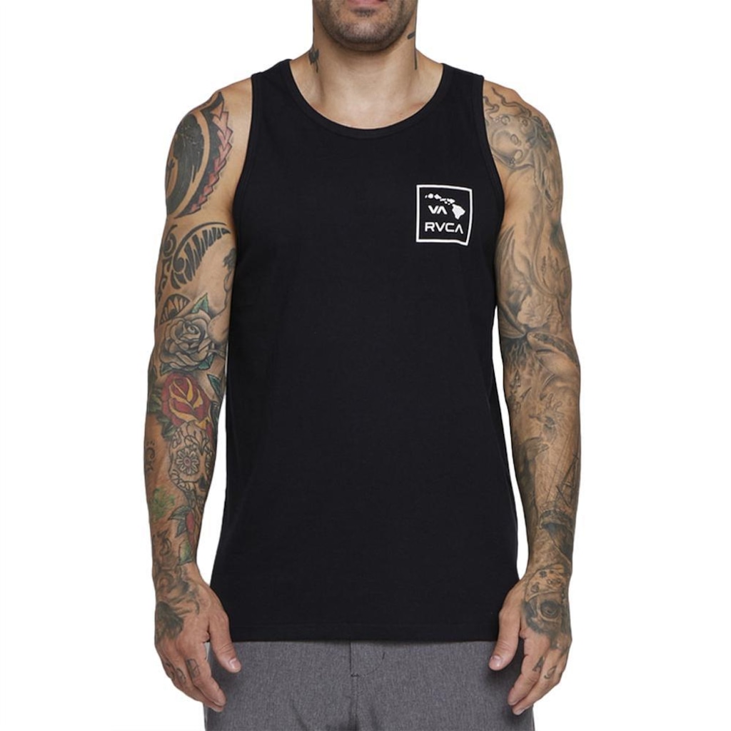 Camiseta Regata Rvca Hawaii Va Sl Sm25 - Masculina