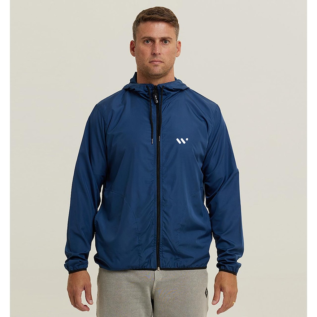 Jaqueta Corta Vento Masculina Academia Wss Gym Never Give Up