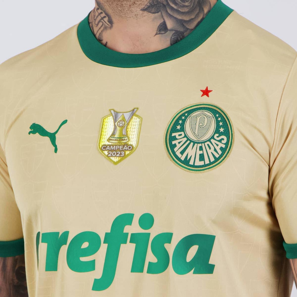 Imagem 5 do produto Camisa do Palmeiras Iii 2024 Puma Patch Campeão Brasileiro - Masculina