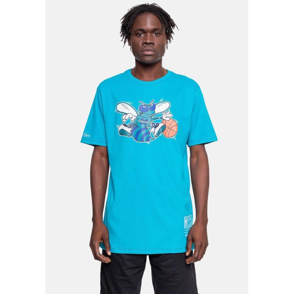 Camiseta Mitchell & Ness NBA Teams Charlotte Hornets - Masculina