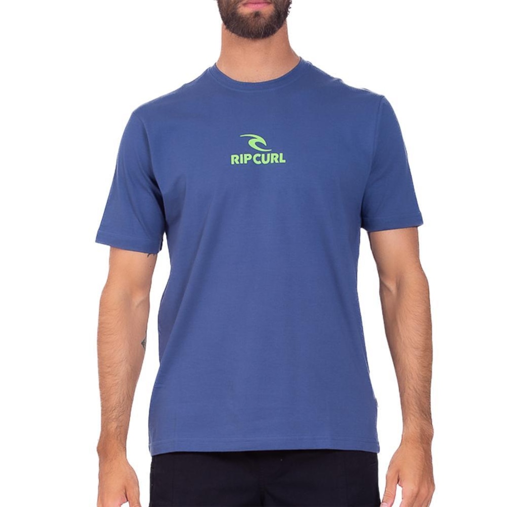 Camiseta Rip Curl Icon Sm25 Washed Navy - Masculina