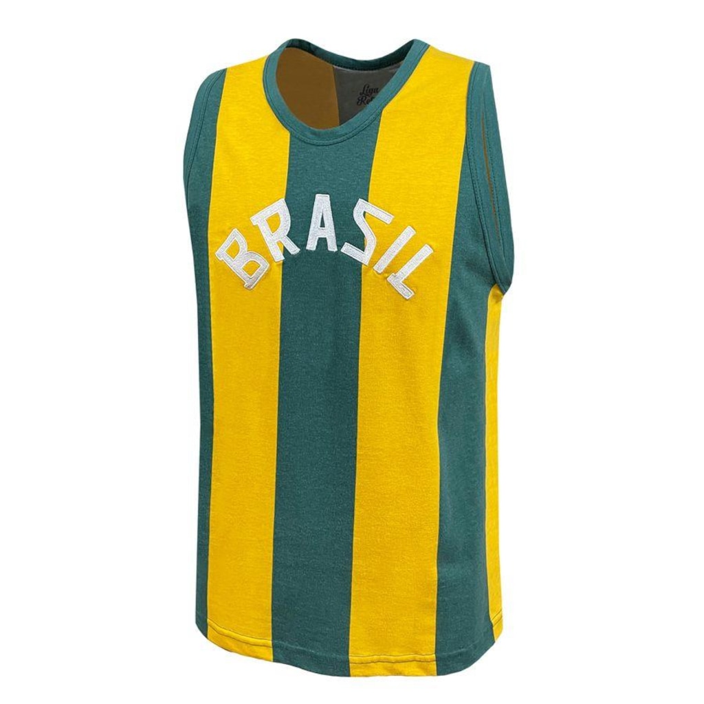 Imagem 2 do produto Camiseta Regata Liga Retro Brasil 1963 Basquete - Masculina