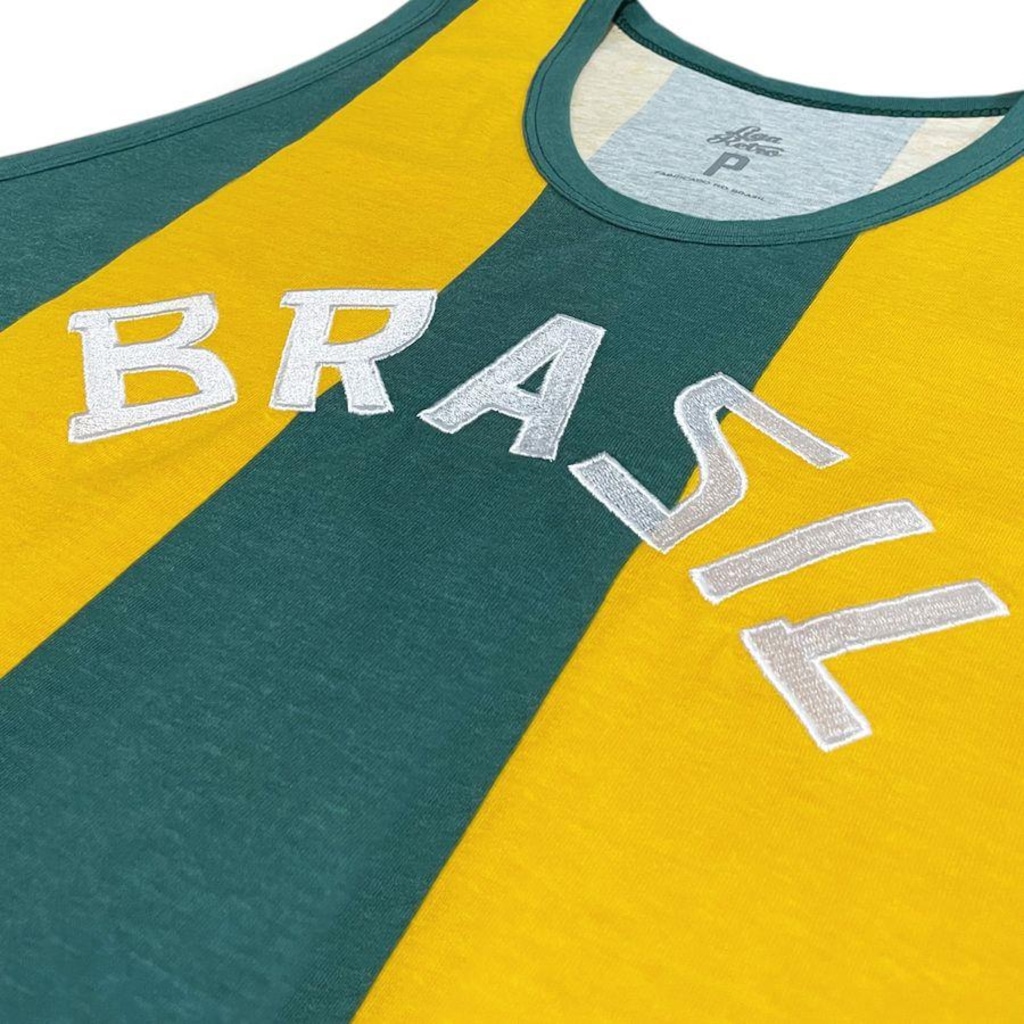 Imagem 4 do produto Camiseta Regata Liga Retro Brasil 1963 Basquete - Masculina