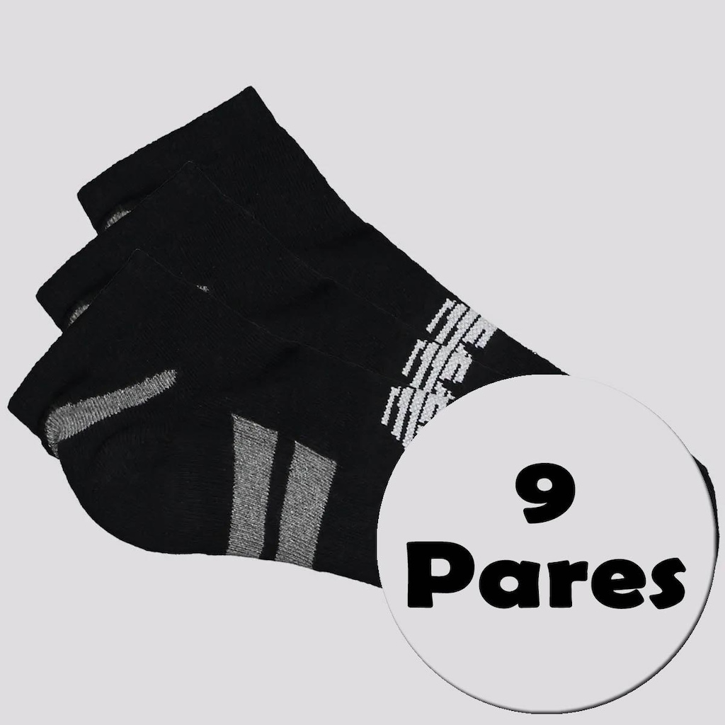 Kit Meias New Balance com 9 Pares I Cano Invisível - Adulto