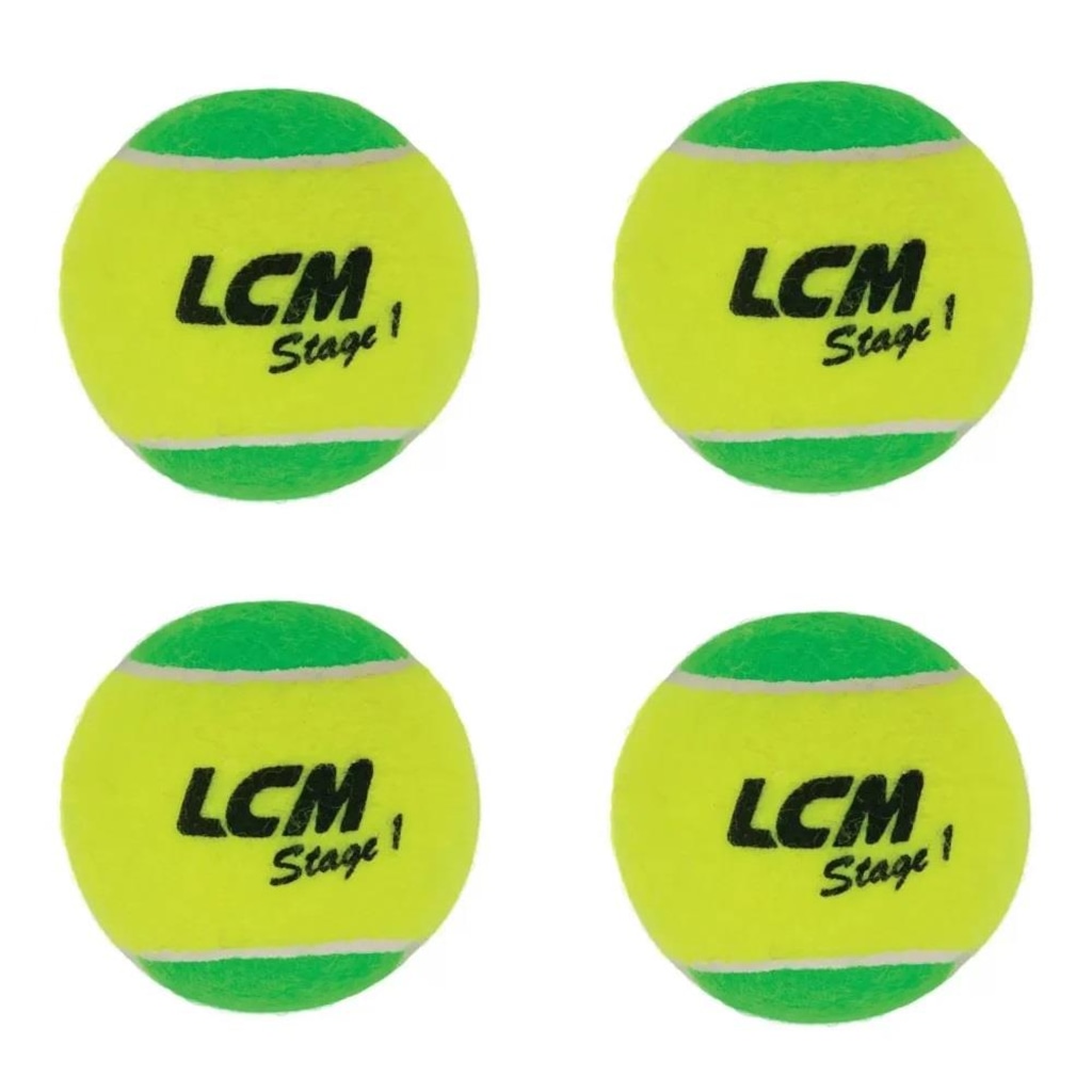 Bola de Tênis Stage 1 Lcm com 4 Unidades