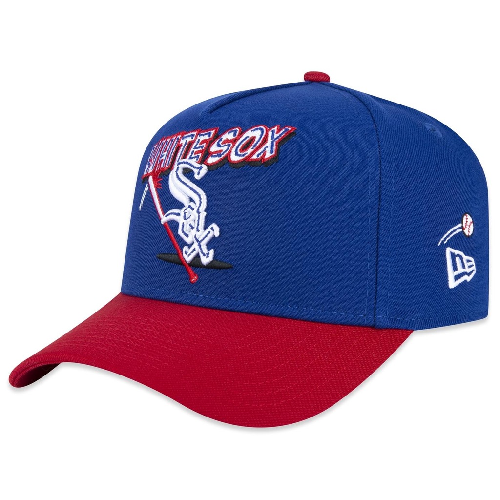 Boné New Era 9Forty A-Frame Mlb Chicago White Sox World Of Logos - Masculino - Foto 1