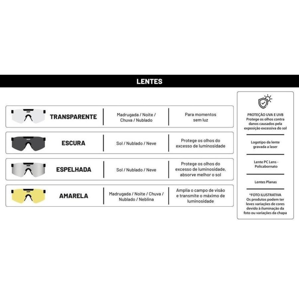 Imagem 3 do produto Lente Extra Hupi Maverick Transparente