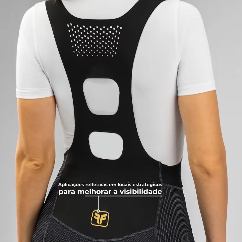 Imagem 3 do produto Bretelle de Ciclismo Feminino Free Force Performance Invert Gel