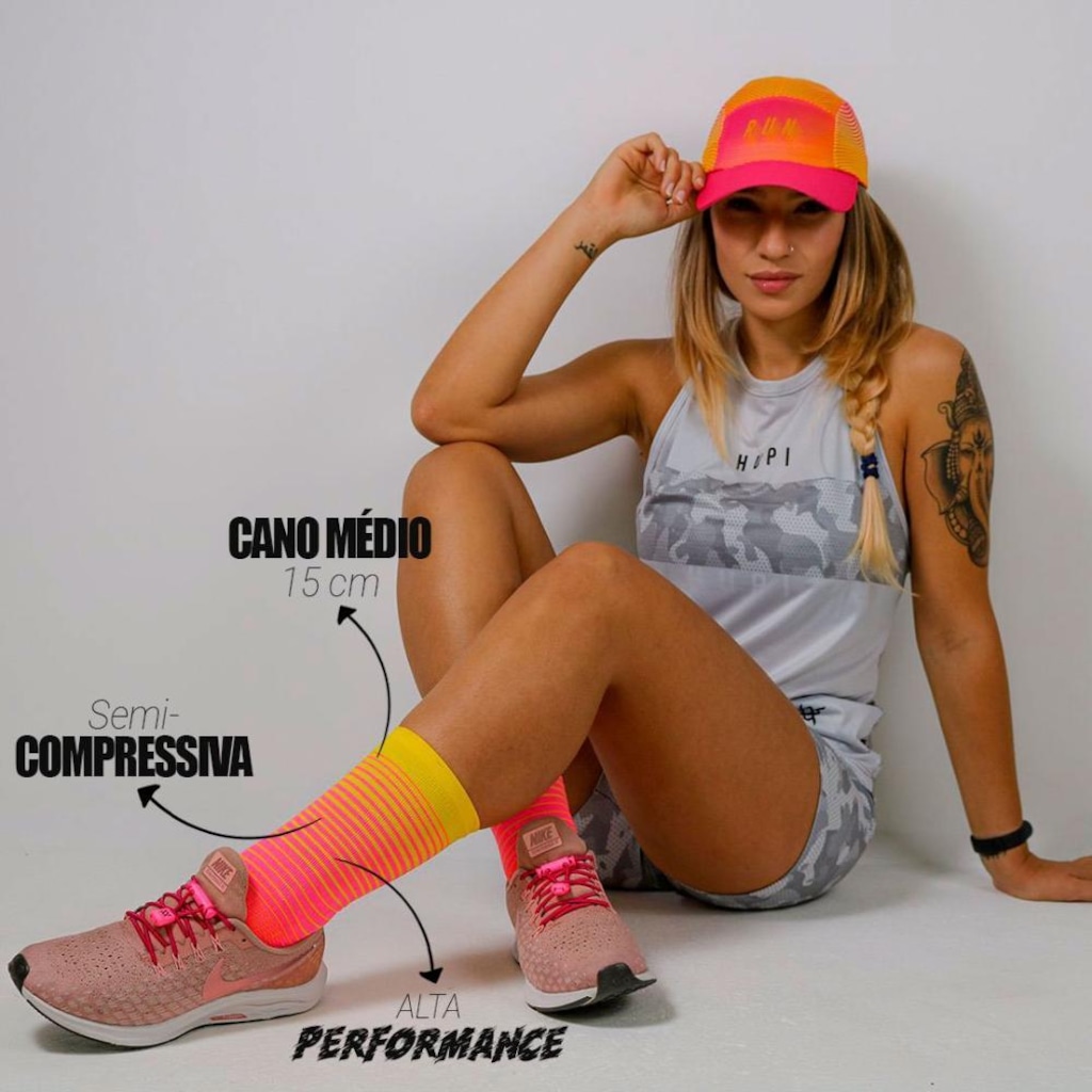 Imagem 3 do produto Meia Cano Alto Hupi Hyperline - Feminina