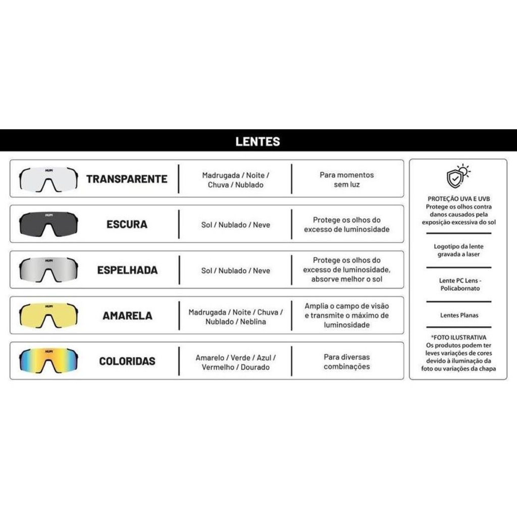 Imagem 4 do produto Lente Extra Óculos de Sol Hupi Andez Transparente