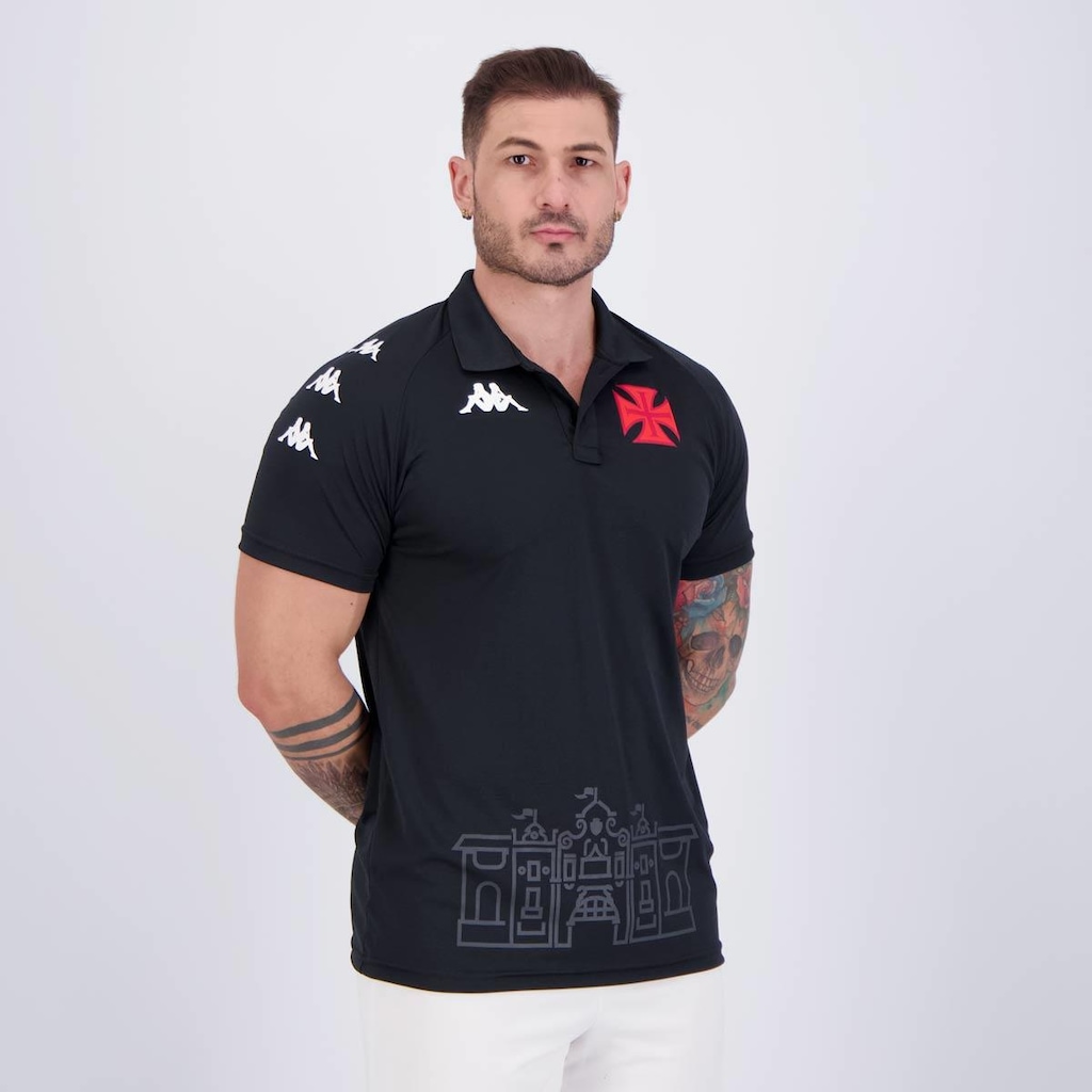 Imagem 2 do produto Camisa Polo do Vasco Supporter 2024 Kappa - Masculina