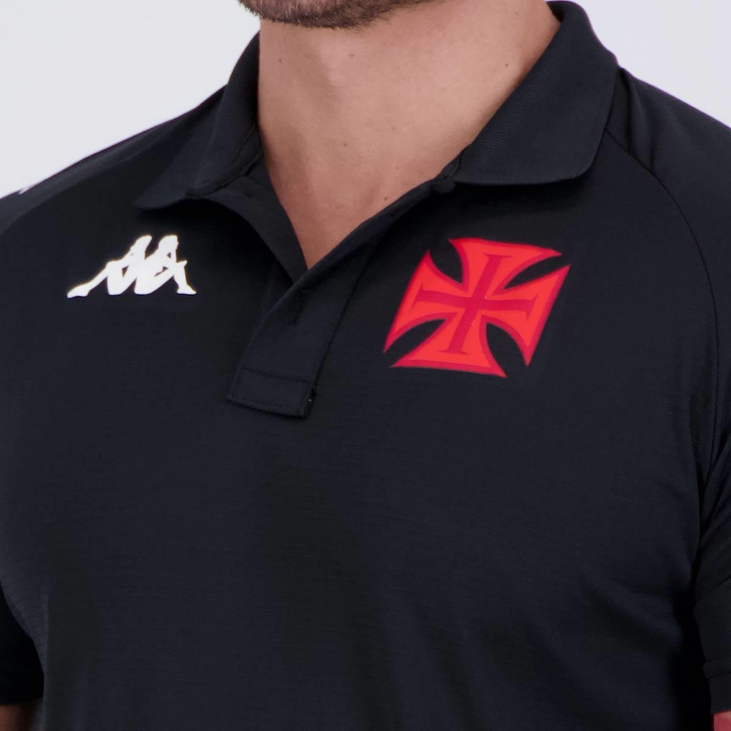 Imagem 5 do produto Camisa Polo do Vasco Supporter 2024 Kappa - Masculina