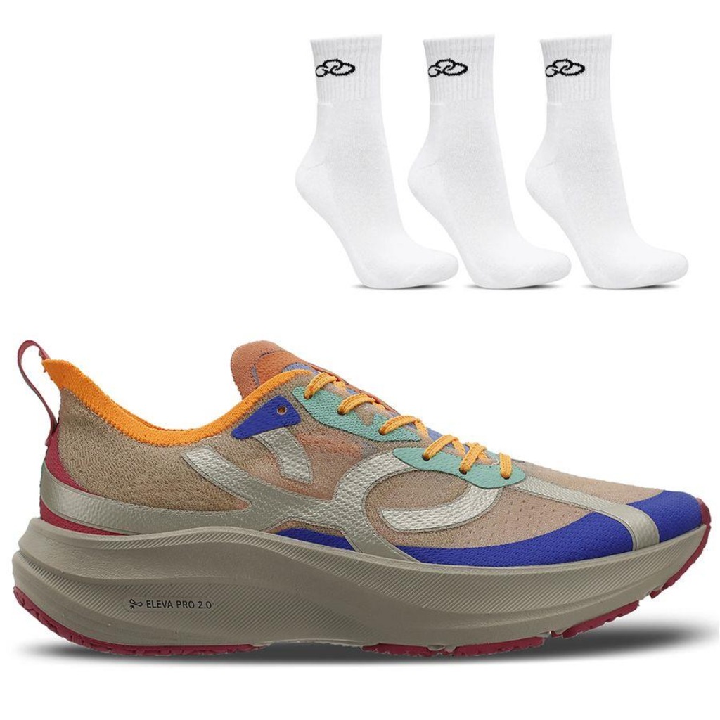 Tênis Olympikus Corre 4 + 3 Pares de Meia Cano Médio - Unissex