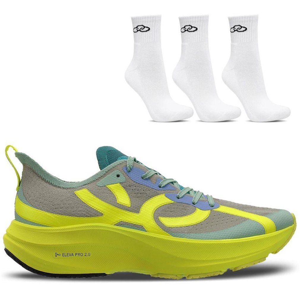 Tênis Olympikus Corre 4 + 3 Pares de Meia Cano Médio - Unissex