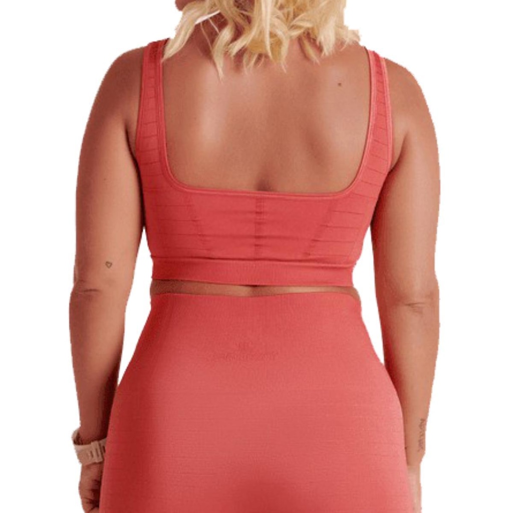 Imagem 2 do produto Top Lupo Sport Shine Seamless Feminino - Vermelho
