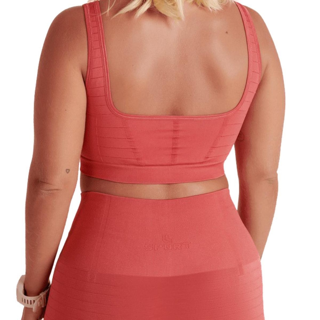 Imagem 4 do produto Top Lupo Sport Shine Seamless Feminino - Vermelho