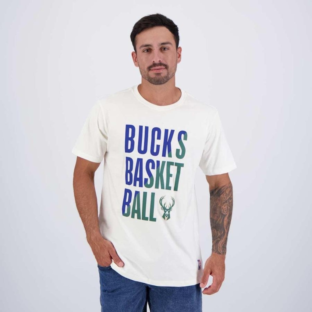 Camiseta NBA Milwaukee Bucks Colorful - Masculina