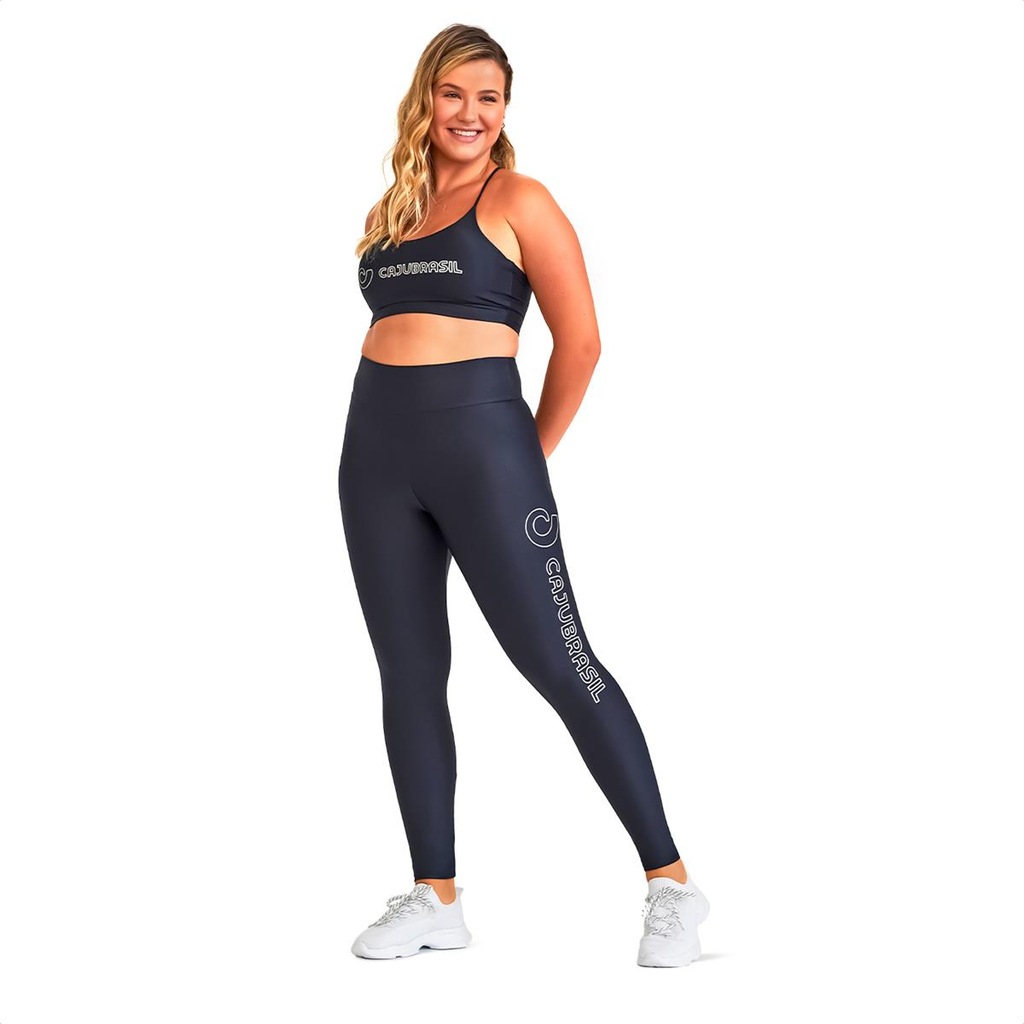 Imagem 2 do produto Calça Legging Caju Brasil Texurizada com Brilho e Silk - Feminina