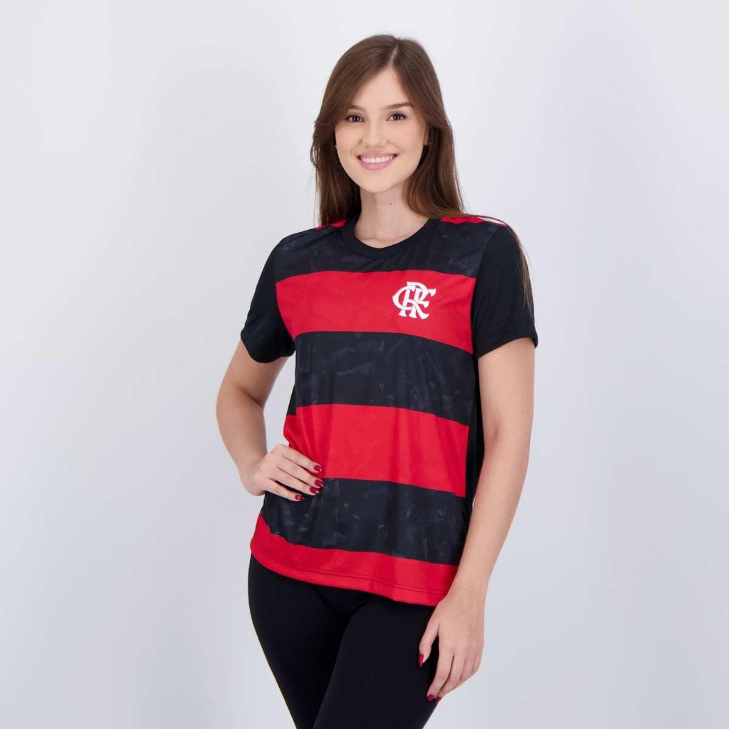 Imagem 3 do produto Camisa Flamengo Torcer Feminina Preta