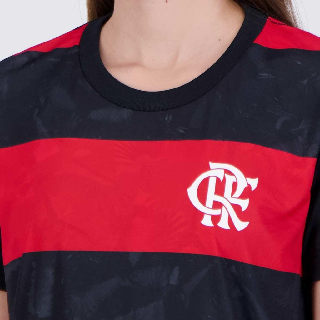 Imagem 5 do produto Camisa Flamengo Torcer Feminina Preta