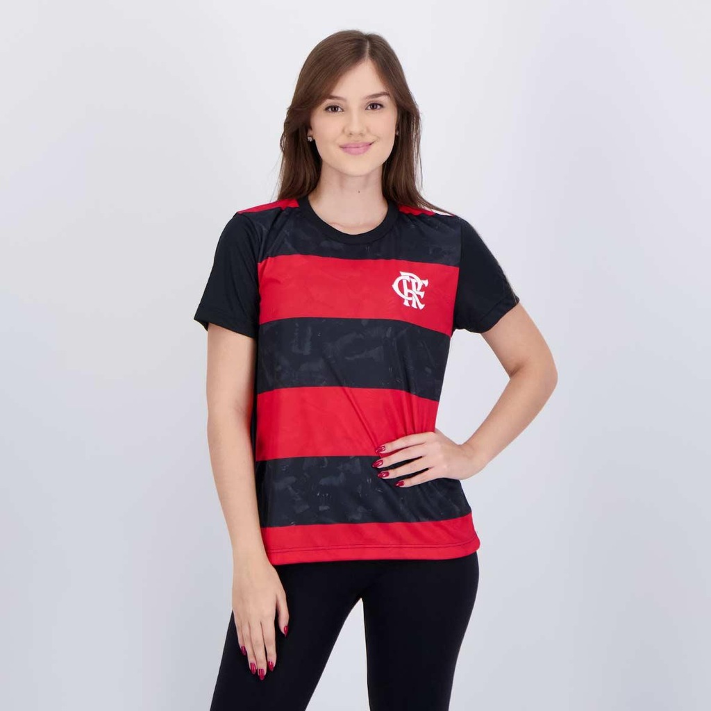 Imagem 1 do produto Camisa Flamengo Torcer Feminina Preta