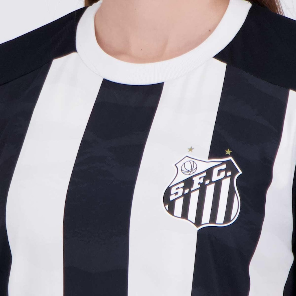 Imagem 5 do produto Camisa Santos Matriz Feminina Preta e Branca