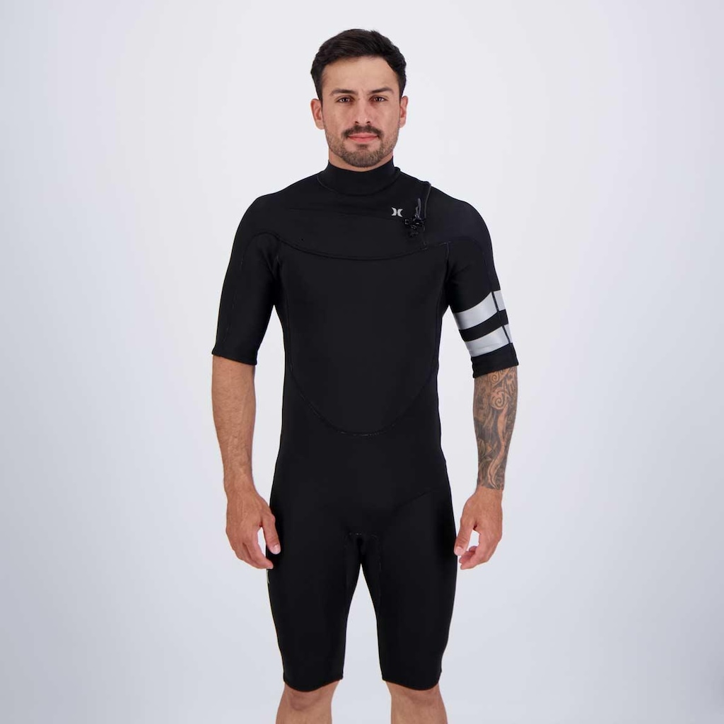 Short John Hurley M Advant 2/2 Ss Springsuit - Masculino