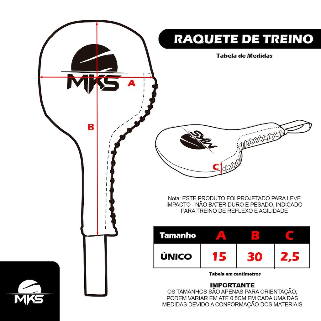 Imagem 2 do produto Raquete de Treino Mks Paddle Coach