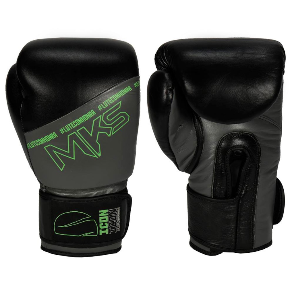Imagem 3 do produto Luva de Boxe Mks Profissional Couro Icon