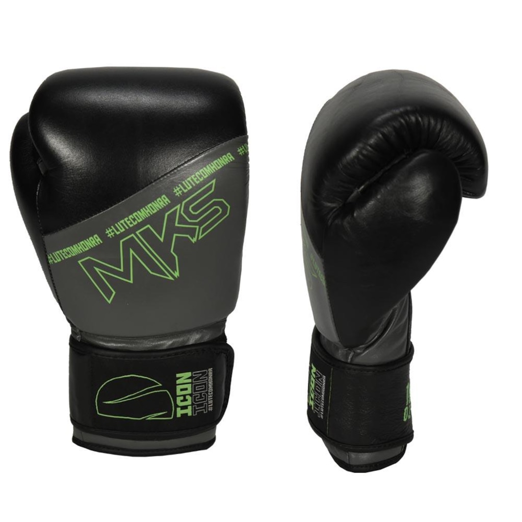 Imagem 4 do produto Luva de Boxe Mks Profissional Couro Icon