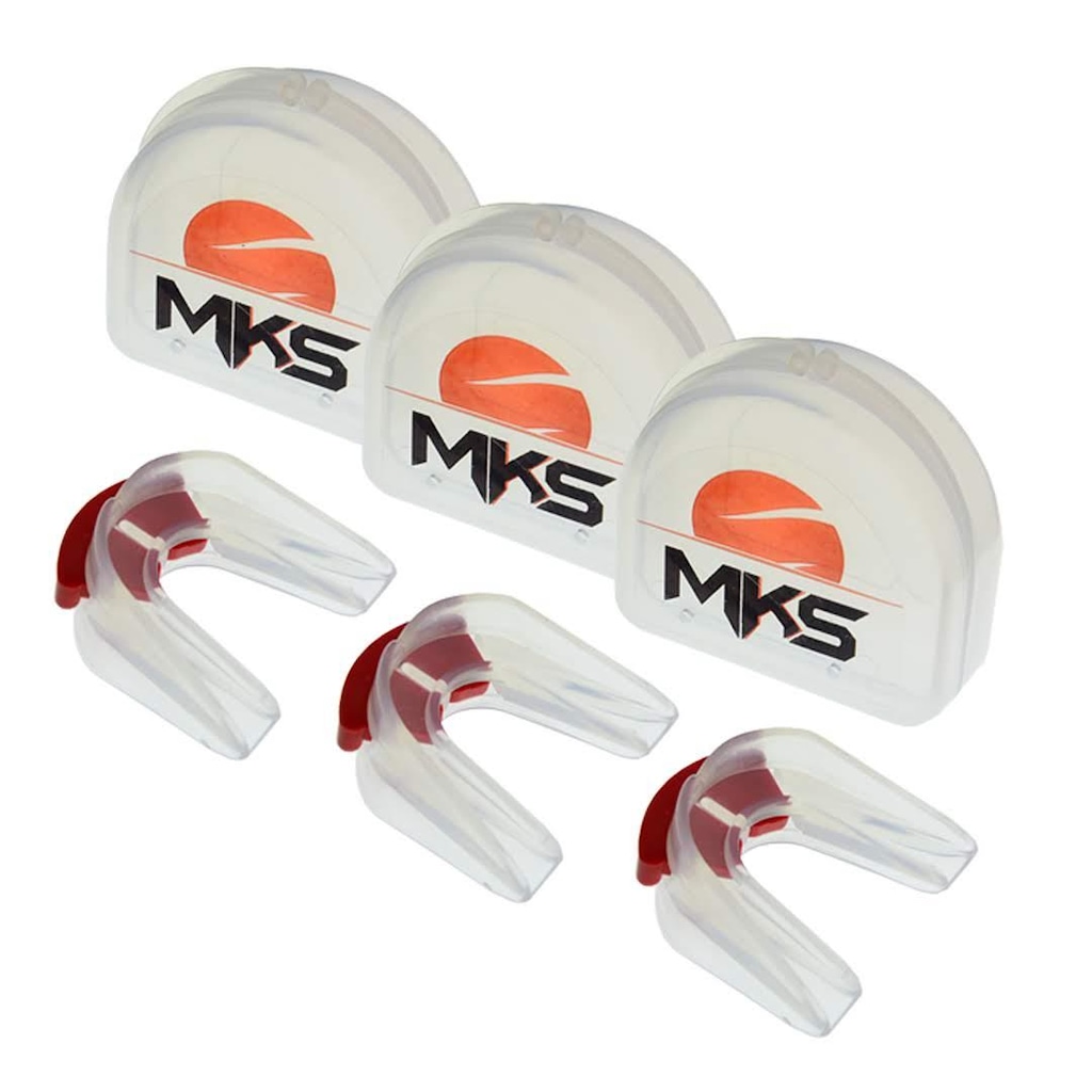 Protetor Bucal MKS - Duplo (Pack com 3 + Estojos)