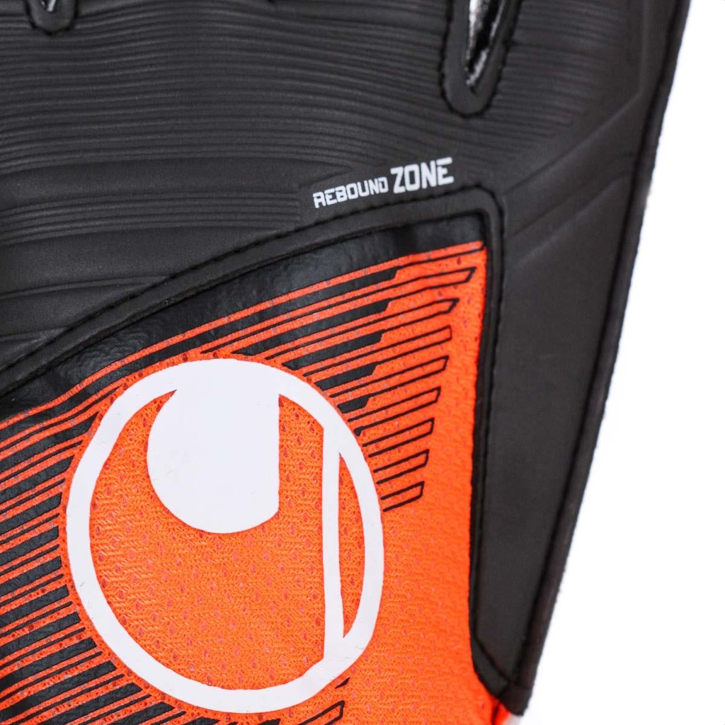 Imagem 3 do produto Luva de Goleiro Uhlsport Starter Resist+ Preto e Laranja - Adulto