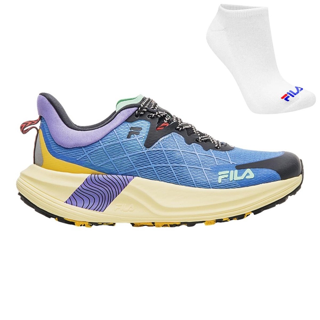 Kit Tênis Fila Racer Skytrail + Meia - Masculino - Foto 1