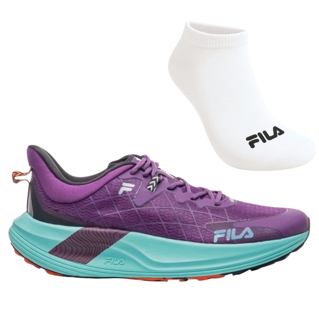 Imagem 1 do produto Kit Tênis Fila Racer Skytrail + Meia - Masculino