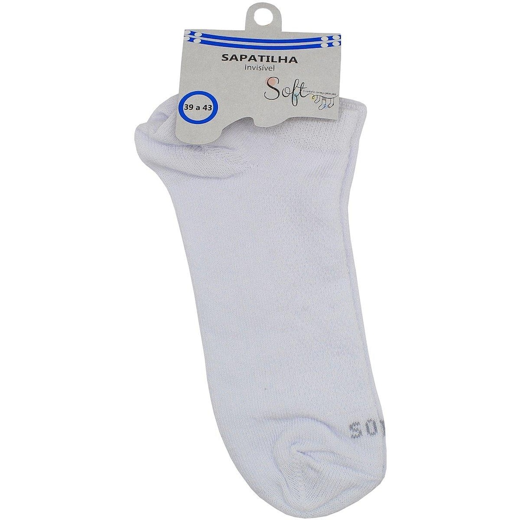 Imagem 2 do produto Meia Soft Cano Invisível Esportiva Atoalhada - 39 a 43 - Masculina