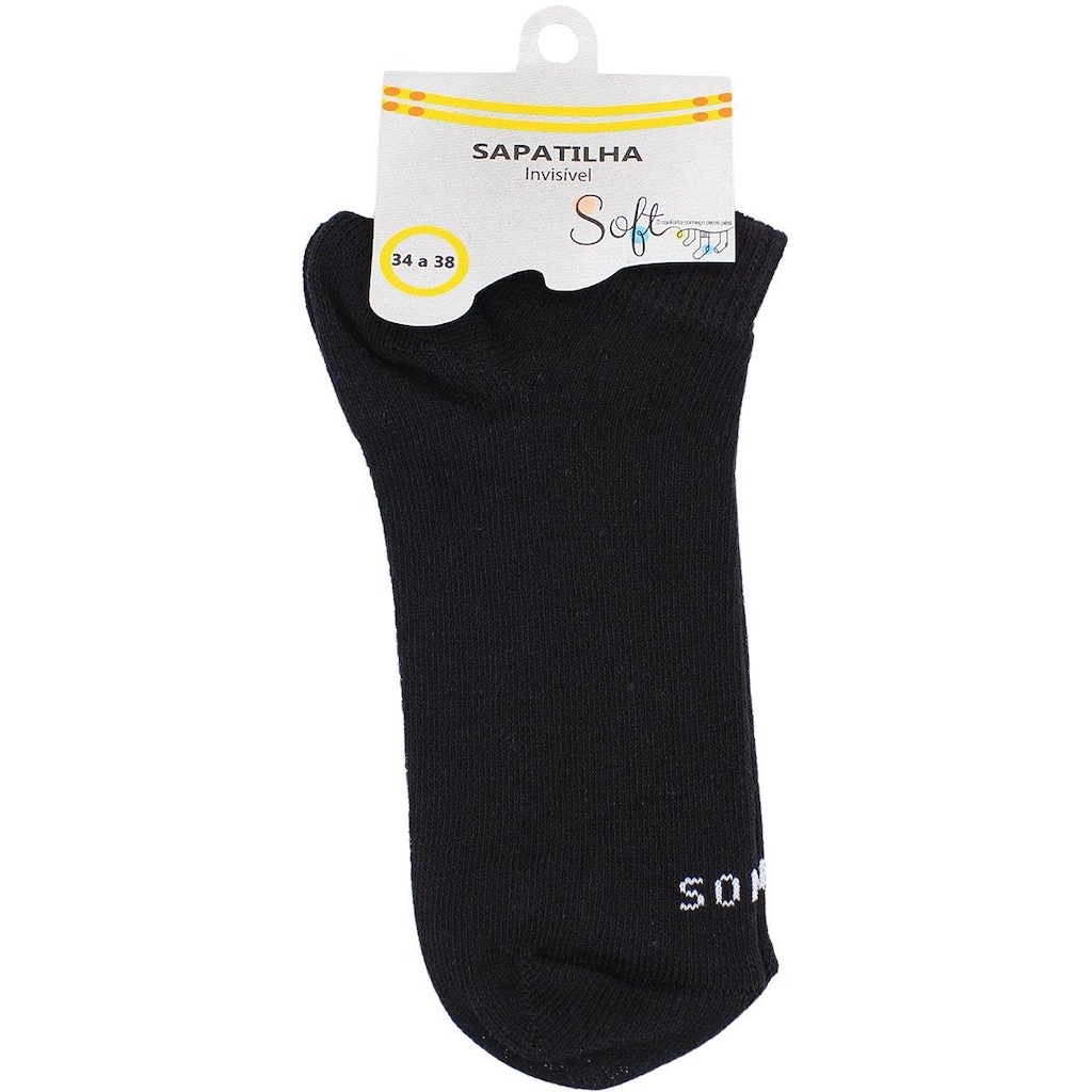 Imagem 2 do produto Meia Soft Cano Invisível Esportiva Atoalhada - 34 a 38 - Feminina