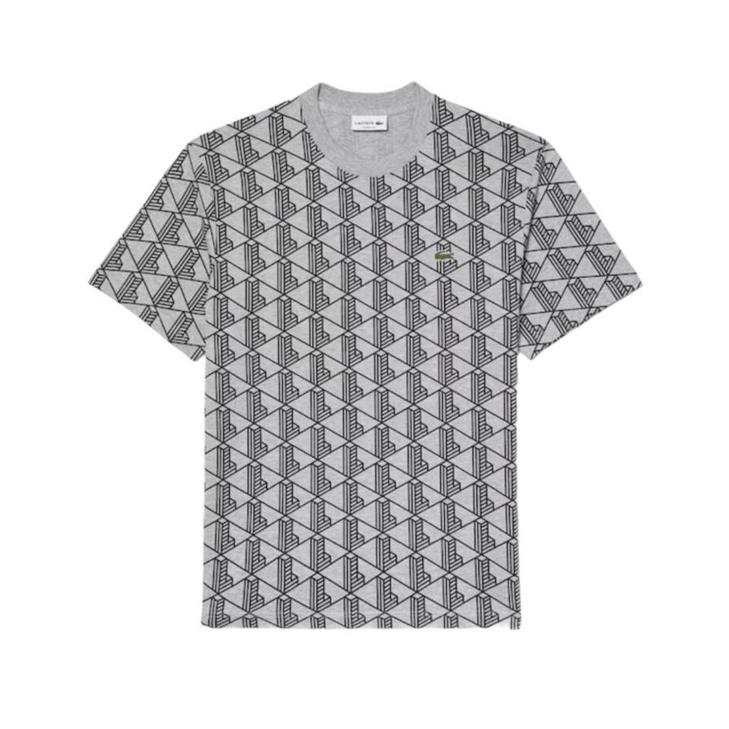 Camiseta Lacoste com Monograma Masculina - Foto 1