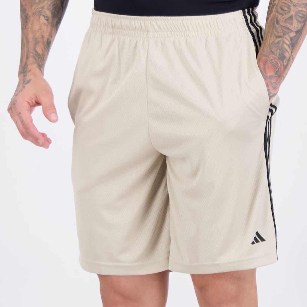 Imagem 3 do produto Bermuda adidas 3 Listras Bege - Masculina