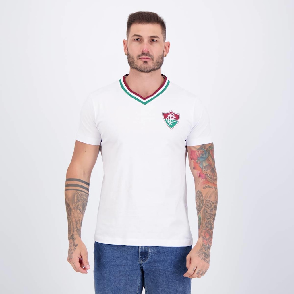 Camisa Fluminense Clube Branca - Foto 1